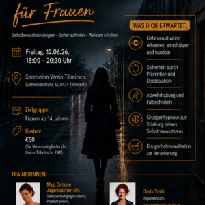 Selbstbehauptung Flyer
