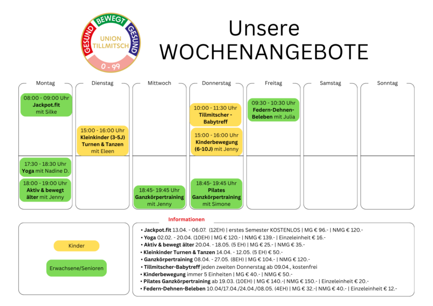 Wochenübersicht AKTUELL 02.04.2026