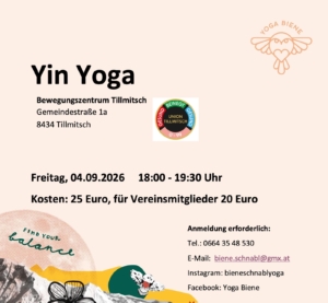 Yin Yoga mit Sabine 1