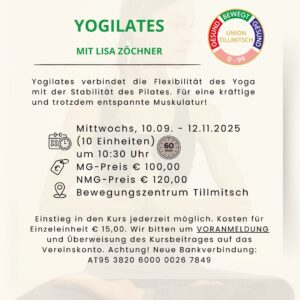 Yogilates Mittwoch